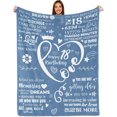 thumbnail image 1 of DALIHUA 21st Birthday Blanket 21 Year Old Birthday Gifts Ideas 21st Birthday Decorations Best 21st Birthday Blanket Gifts for Girls Daughter Friends Bestie Sister 50x60inches, 1 of 5