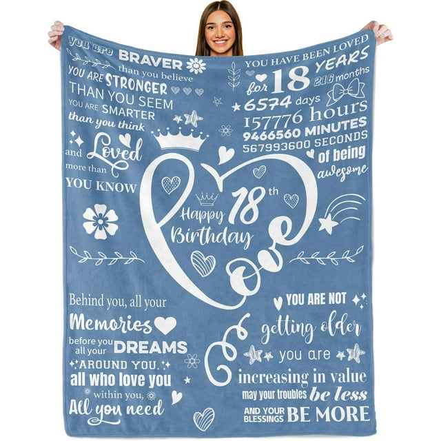DALIHUA 21st Birthday Blanket 21 Year Old Birthday Gifts Ideas 21st Birthday Decorations Best 21st Birthday Blanket Gifts for Girls Daughter Friends Bestie Sister 50x60inches