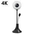 thumbnail image 1 of PC Webcam for Streaming HD 4K  USB Pro Computer Web Camera Video Cam for Mac Windows Laptop Conferencing Gaming Webcam with Ring Light & Microphone, 1 of 9