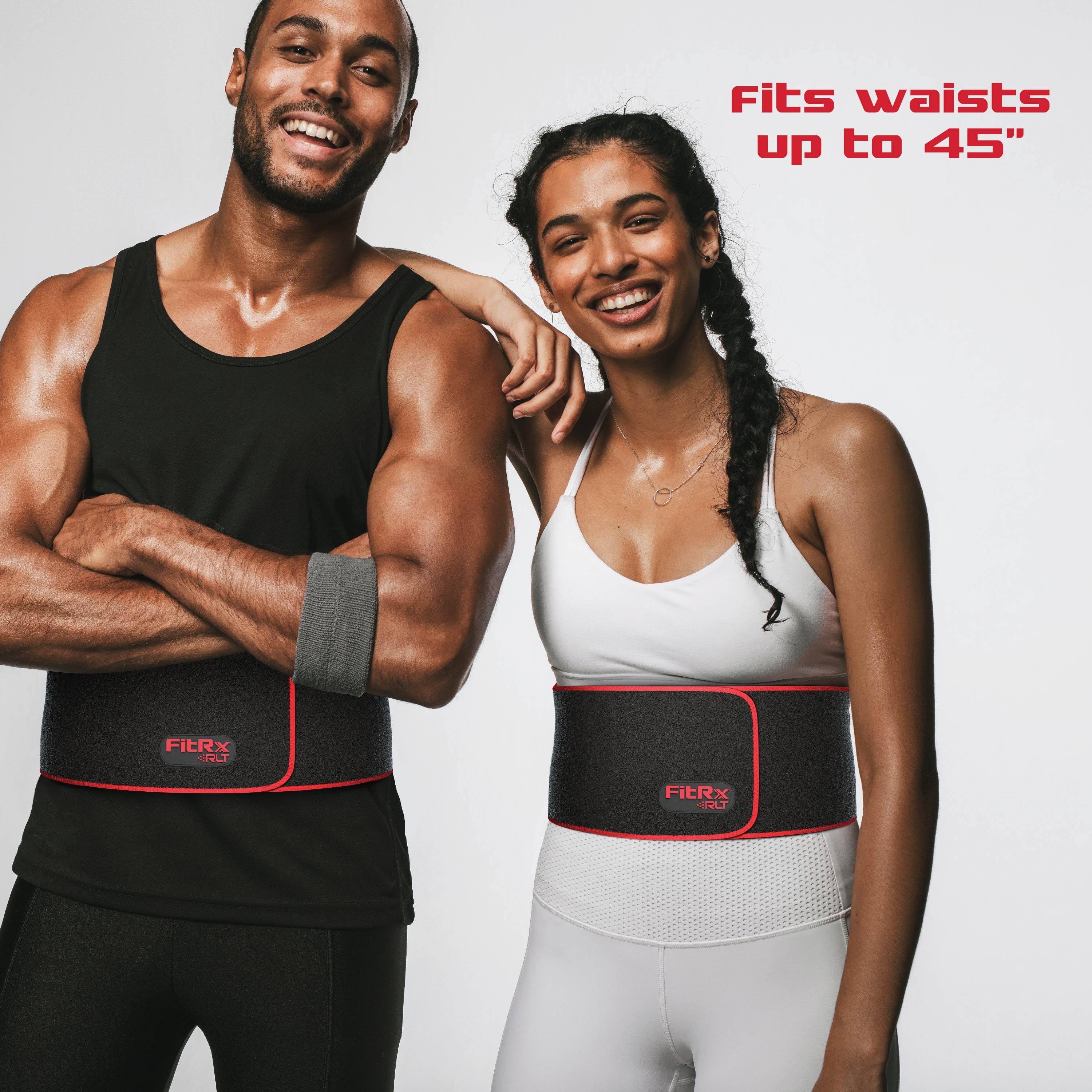 FitRx Heated Massage Belt with Remote Control and Adjustable Timer