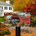 thumbnail image 2 of Briarwood Lane Harvest Bridge Autumn Mailbox Cover, 2 of 3