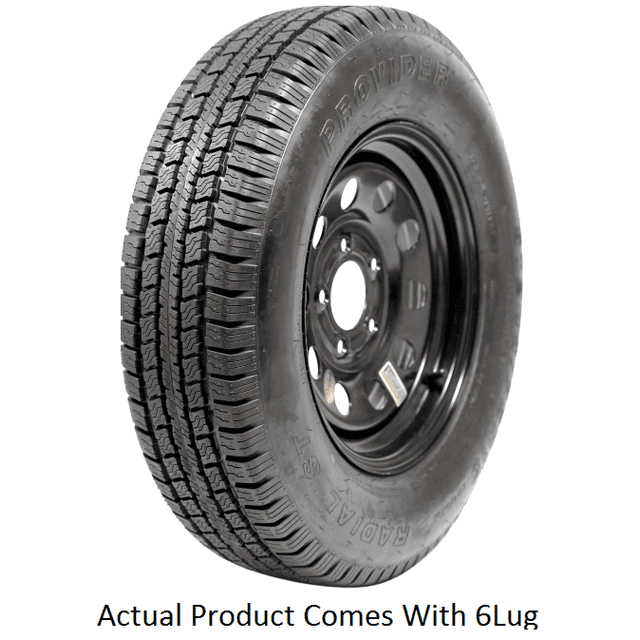Taskmaster Tire/Wheel Assembly A15R45BMM Tire/Wheel Assembly; Provider; 15 Inch Diameter x 5 Inch Width; 5 x 114.3 Millimeter/5 x 4.50 Inch Bolt Pattern; Modular; 2 Piece Welded Steel Construction
