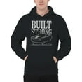 thumbnail image 2 of Built Strong American Muscle Cars Men's Hoodie, 2 of 3