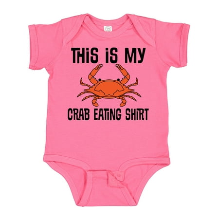 

Inktastic This is My Crab Eating Shirt Gift Baby Boy or Baby Girl Bodysuit