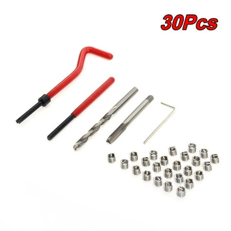 

FTjfrsbc 30 Piece M6 x 1.0 Thread Repair Insert Kit Compatible Car Pro Coil Tools