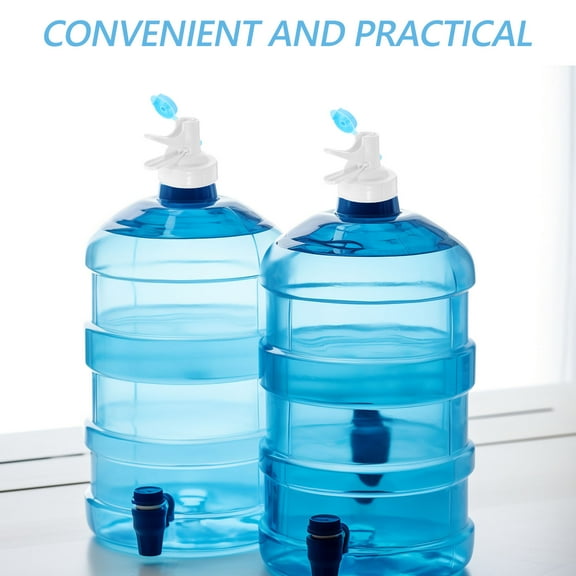 LABELEPH 2Pcs Push Button Spigot for Water Jug White Plastic Water Dispensing Tap Valves