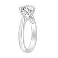 thumbnail image 3 of AFFY Solid 10K White Gold 2ct 8MM H-I Color 2.8MM Width Heart Arrows Cut Moissanite Engagement Ring for Women Ring Size-8, 3 of 4