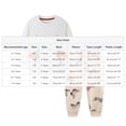 thumbnail image 2 of IVEYRTF Boys Girls 2 PC Set Christmas Elk Print Hoodless Sweatshirt and Pants Set Long Sleeve Fleece Lined Casual Fall Winter Activewear Outfit for Kids(White,2 Years), 2 of 5