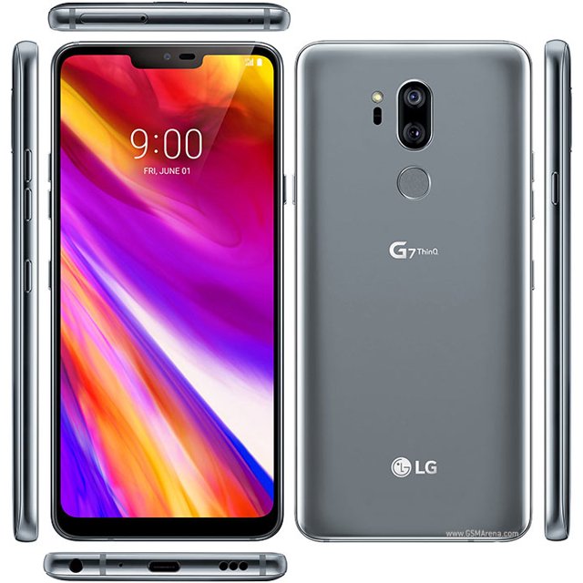 LG G7 ThinQ - 64GB + 4GB - Factory Unlocked 4G/LTE Smartphone - Platinum Grey - Open Box