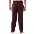 thumbnail image 5 of LEKWK Lounge Pants for Men Casual Pajama Bottoms Soft Sleepwear Elastic Waist with Drawstring Lightweight Relaxed Fit Yoga Joggers for Everyday Home Wear Wine XL, 5 of 7