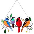 thumbnail image 1 of Multi-Color Birds On Wires, Ornaments Hanging From Acrylic, 1 of 3
