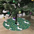 thumbnail image 2 of FMSHPON Style HorseFlowers Xmas Christmas Tree Skirt Stand Mat for Holiday Party Decoration Indoor Outdoor 36 inches, 2 of 3