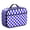 Blue and White, variant on Green and Black Checkered Pattern Insulated Lunch Bag Teens,Bento School Lunch Bag for Teens for Work,Picnic or Travel 10.6x7.7x4.3 Inches,12 Can Capacity