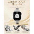 thumbnail image 4 of Wearlizer Slim Stainless Steel Watch Band Compatible with Apple Watch Band Women Jewelry Bracelet Strap for Series 11/10/9/8/7/6/5/4/SE/Ultra 3/2/1 38/40/41/42/44/45/46/49mm, 4 of 6