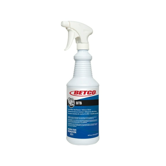Betco BET3211200CT 32 fl oz BTB Apple Mildew Stain Remover Spray Bottle - Pack of 12