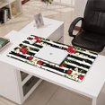 thumbnail image 3 of Long Mouse Pads for Desk,Pioneer Flower Floral Print Pattern Desk Mats on Top Of Desks, Desk Mouse Pad Extra Large with 3mm Non-Slip Base and Stitched Edge for Gaming,Office,Work,Home 31.5"x15.7", 3 of 6