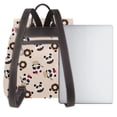 thumbnail image 3 of Balery Panda Ice Creams Donuts Mochila de Cuero para Mujeres, Gran Capacidad, Bolsa de Viaje Multifuncional, Mochila de Cuero y Bolsa de Hombro para Mujeres, 3 of 4