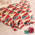 thumbnail image 3 of Cozy Printed Throw Christmas Blanket - 300 GSM Fleece Throw Size for Home Decoration, Ultra Soft Blanket (Throw - 50" x 60") - I, 3 of 6