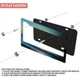 thumbnail image 3 of 2Packs License Plate Frames with Pixel Art Ocean Sunset Pattern Includes Screws & Caps Full Accessories Included Size 6.3x12.2inch(16x31cm), 3 of 8