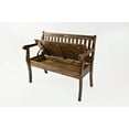 thumbnail image 4 of Jofran Artisan's Craft 42" Rustic Farmhouse Distressed Acacia Storage Bench, 4 of 6