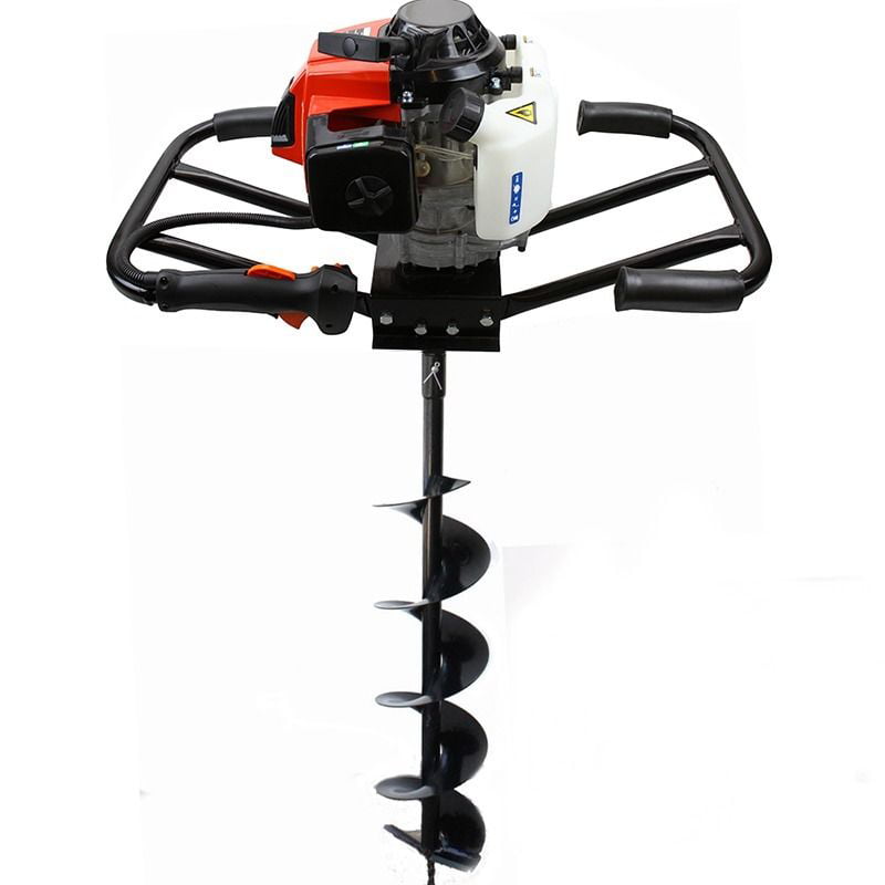 Garen Petrol Earth Auger Ground Drill Fence Post Hole Borer Tree Planting 52cc 