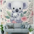 thumbnail image 4 of BCIIG Koala Baby Koala Flowers Tapestry Wall Hanging Unique Style Graphic Tapestries Home Wall Decor Art Living Room Bedroom Apartment Farmhouse Dorm Decorations for Dorm 40x60inch, 4 of 6
