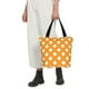 thumbnail image 5 of Balery Orange And White Polka Dot Bolsa de Hombro con Diseño, Bolsa Grande y Duradera, Bolsa Versátil para Compras, 5 of 6