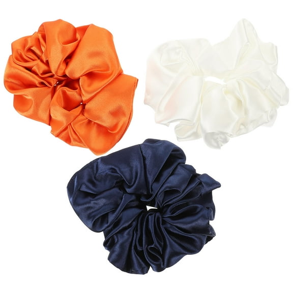 DINHEAROM Cloth Oversized Circle Hair Scrunchies 3Pcs for Women Parties and Dancing