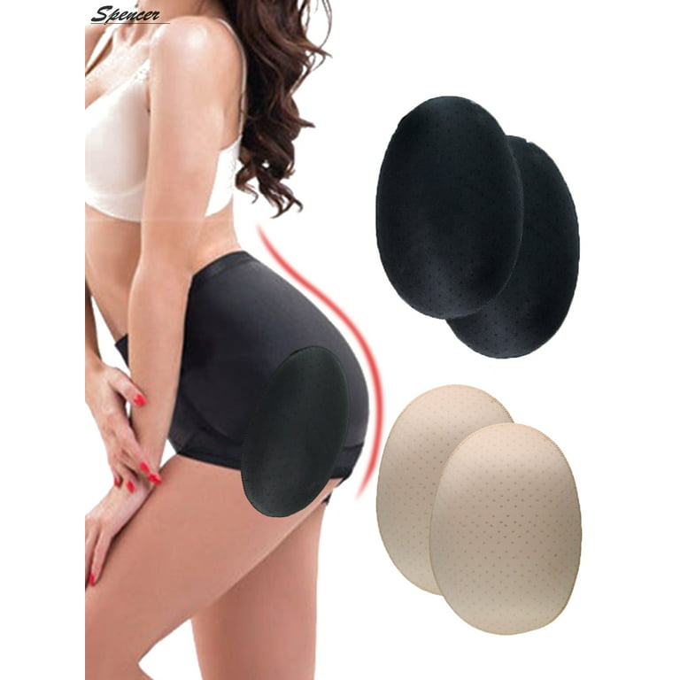 Spencer 1 Pair Enhancing Underwear Pad Stickers Bum Rich Buttock Hip Up  Padded Butt Lifter Shapewear XXL,Black