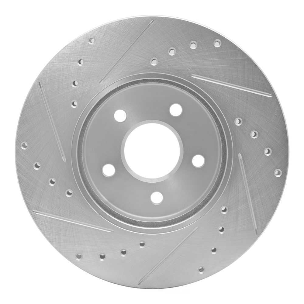 Dynamic Friction Company 631-20012R DFC Brake Rotor - Drilled And Slotted - Silver