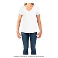 thumbnail image 4 of Playera Fruit Of The Loom para Mujer, Cuello V Manga Corta Blanco Talla  EG, 4 of 4