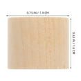 thumbnail image 3 of 20 Pcs Block Wood Cylinder for Craft Wood Board for Crafts Brown, 3 of 6