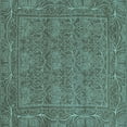 thumbnail image 1 of Ahgly Company Indoor Square Abstract Light Blue Modern Area Rugs, 5' Square, 1 of 4