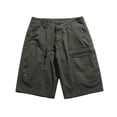 thumbnail image 2 of Puntoco Pantalones Cortos De Trabajo Para Hombre, Pantalones Cortos Ajustados Con Cremallera Y Pierna Recta, Pantalones Cortos Casuales, Gris Medio M,Pantalones Cortos Hombre, 2 of 4