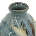 thumbnail image 5 of CC Home Furnishings Abstract Curved Ceramic Vase - 11" - Blue and White, 5 of 9