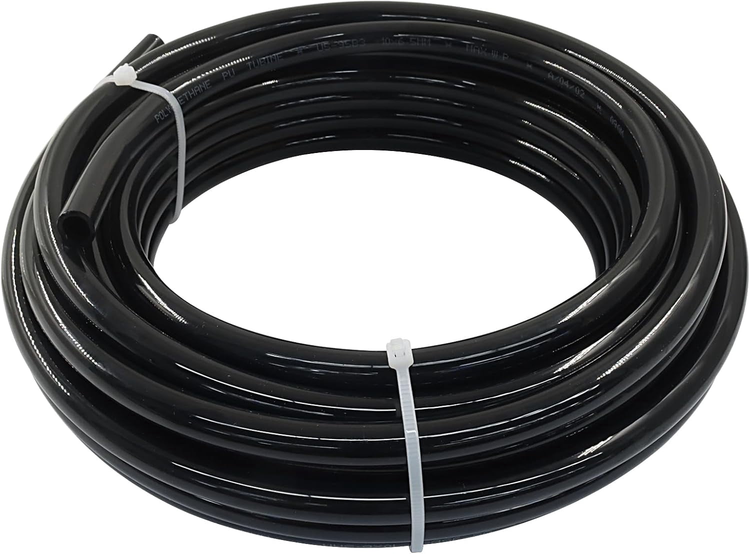 MKEUDQ-3/8" OD Pneumatic Tubing, Black PU Tube Air Hose Lightweight Pipe, Flexible Line for Water Fluid Transfer/Air Compressor Users 10Meter 32.8ft
