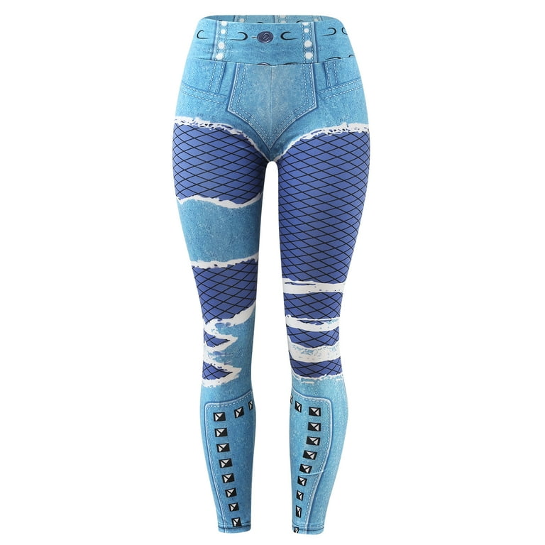 Women's Fashion Printed Workout Leggings Fitness Sports Gym Running Yoga  Athletic Pants