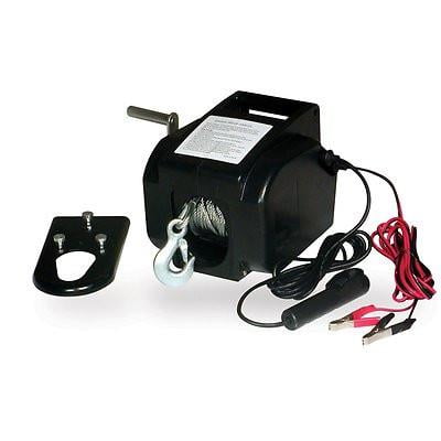 Portable 12 Volt Electric Winch - 12 Volt Portable 12V Electric Power Cable Winch Puller Trailer ATV Truck