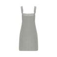 thumbnail image 6 of Lovskoo Women's Cute Corduroy Overall Bib Dress Pinafore Buckle Suspender Skirt Jumper Dress with Pockets Gray 2XL, 6 of 7