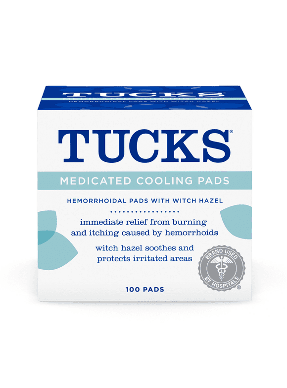TUCKS Medicated Cooling Hemorrhoid Pads, 100 Count