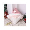 thumbnail image 3 of 1pc Creative Christmas Pillow Case, Santa Claus Shaped Cushion Cover For Sofa Living Room Bedroom, Xmas Home Decorations (pillow Core Not Included), 3 of 5