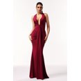 thumbnail image 1 of Vestido Bellabarnetten Elsie Halter Maxi sin mangas con cuello en V, 1 of 6