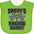 thumbnail image 3 of Inktastic Daddys Racing Buddy Car Flags Boys or Girls Baby Bib, 3 of 4