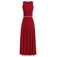 thumbnail image 1 of Conjunto Falda Maxi PRETTYGARDEN Top Corto de Punto Rojo M, 1 of 7