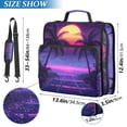 thumbnail image 2 of FORMRS Zipper Binder with Shoulder Strap 2-inch Ring 500 Sheet Capacity File Bag, Pink Digital Art, 2 of 5