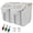 gray, variant on 25 lb Airtight Flour Storage Container with Wheels and Locking Lid 2 Pack Gray