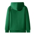 thumbnail image 6 of Essentials Hoodie for Women Men Unisex Zip Up Cat Ear Hooded Fleece Lined Jackets with Pocket Winter Y2k Clothes Green, 6 of 7