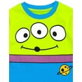 thumbnail image 6 of Disney Toy Story Little Boys' Cosplay Short Sleeve T-Shirt Alien Green Blue, 6 of 7