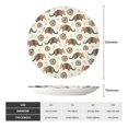 thumbnail image 2 of Honeii Colorful Armadillos1 Print Elegant Bone China Decorative Plate, Porcelain Plate,Art Crafts,Ceramic Ornaments for Home Office Wall Decor-10in, 2 of 6