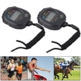 thumbnail image 1 of Qiilu 2 PCS Sport Timer, Cronógrafo Digital Preciso Handheld Multifunción Professional Electronic Sports Cronómetro Cronómetro Cronómetro Ecomeon no, 1 of 6